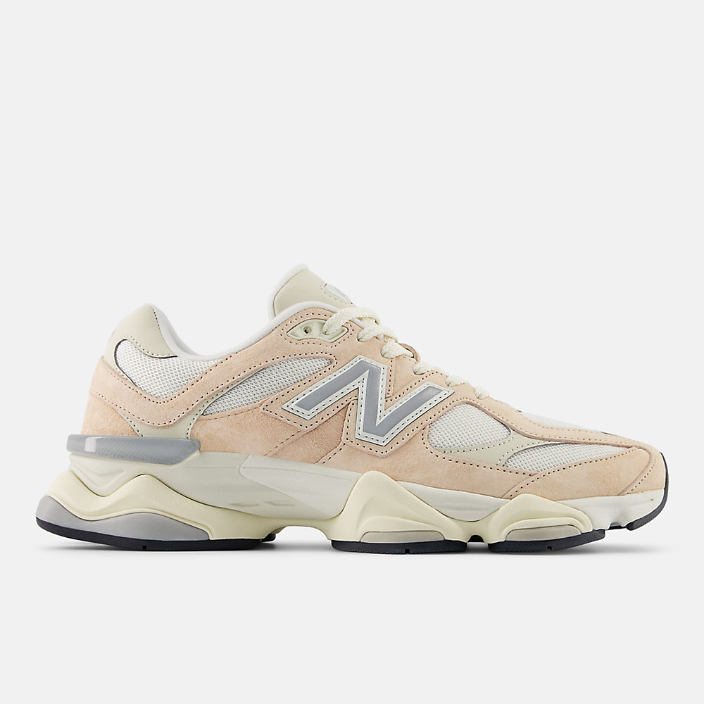 New Balance 9060 Shoes Vintage Rose with Sea Salt and Silver Metalic